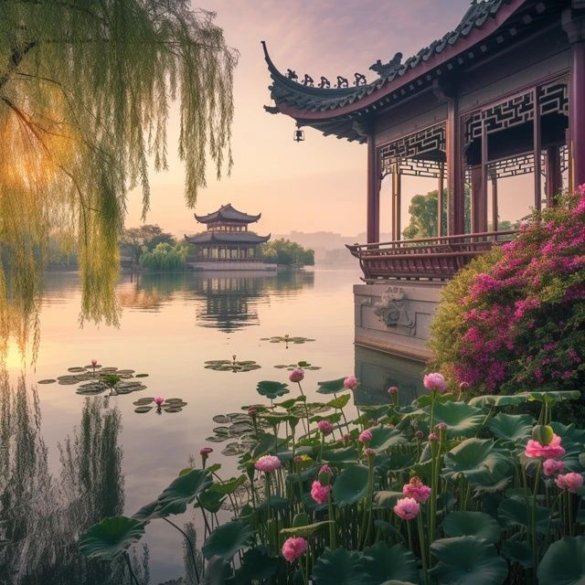 在炎炎夏日，杭州這座歷史悠久的城市，以其獨特的魅力吸引著無數游客
