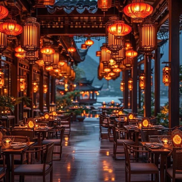 美麗之旅寧波美食寧波城市之心，三江交匯處