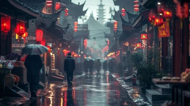 美麗之旅寧波美食寧波城市之心，三江交匯處