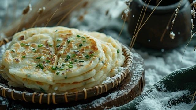 柯爾克孜族奶皮千層烤餅：傳統美食的誘人制作過程