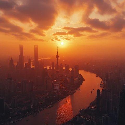 2024年7月30日上海天氣炎熱，天色晴朗