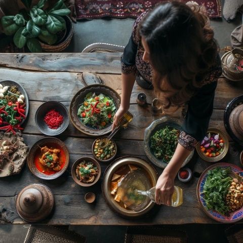 沙特阿拉伯的美食文化，就像是一幅獨(dú)特的畫(huà)卷，以其豐富多彩的色彩和深厚的歷史底蘊(yùn)