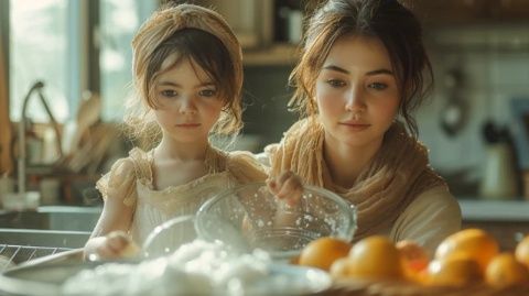 星二代學(xué)廚手藝精湛，女兒烹飪展露才華，甜美長相令人驚艷
