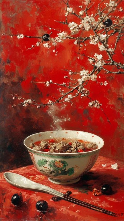 山陰臘月特色美食:拿糕,羊肉蘑菇湯