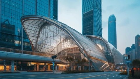 大連友誼商城“消費入座”提示牌：人民路漫步中的獨特風景
