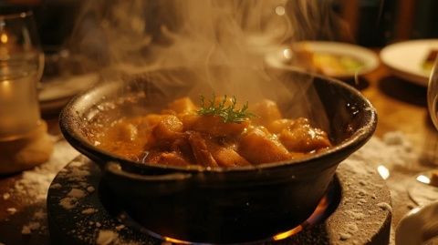 
香芋南瓜燜五花肉：宅梧特產(chǎn)美味與糖分記憶的交織