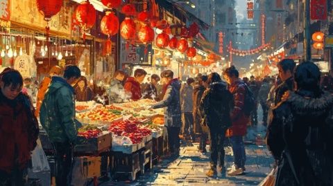 
冬日大同古城靜謐探秘：彩燈落幕后的美食與風情之旅