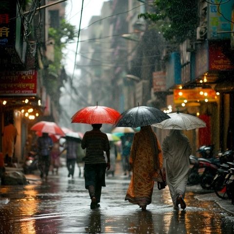 
哈密天氣突變！暴雨高溫交替來襲，暴雨預警及美食文化探秘。