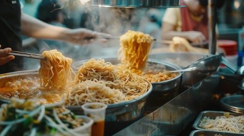 瑯勃拉邦夜市探秘：各國美食薈萃，燒烤西施與麻辣燙西施驚艷味蕾