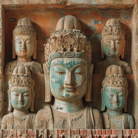 世界文化遺產(chǎn)：山西大同云岡石窟，距今已有1500多年歷史
