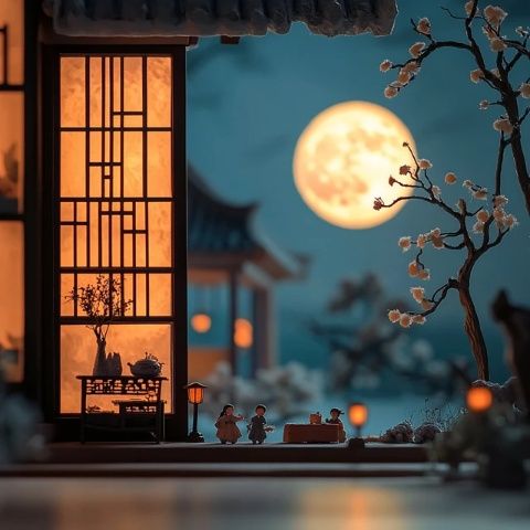 中秋佳節賞明月，品鑒國臺酒，家宴歡聚溫馨時光