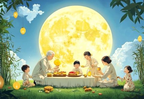 中秋佳節賞明月，品鑒國臺酒，家宴歡聚溫馨時光
