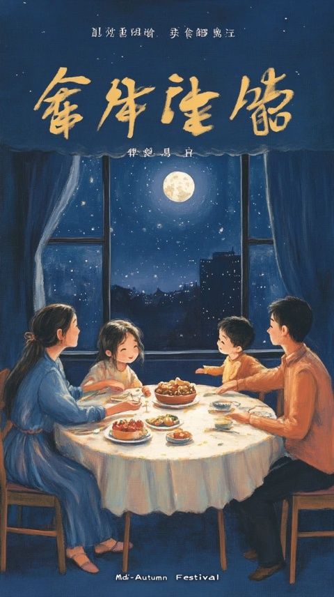 中秋佳節賞明月，品鑒國臺酒，家宴歡聚溫馨時光