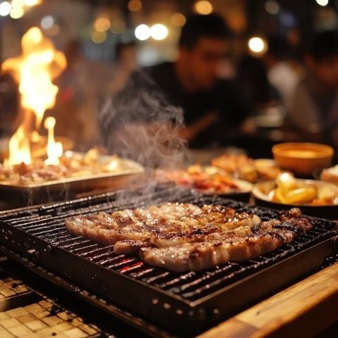 這附近的美食盛宴：烤肉盛宴，人均僅約40元，新鮮炭火烤制，豐富套餐搭配