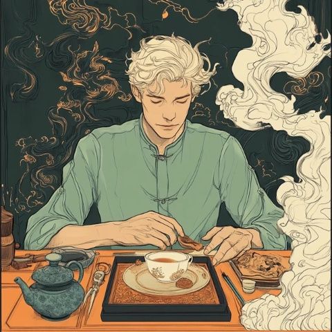 這兩天我在圖書館翻閱了一些有關(guān)于普洱茶的相關(guān)資料