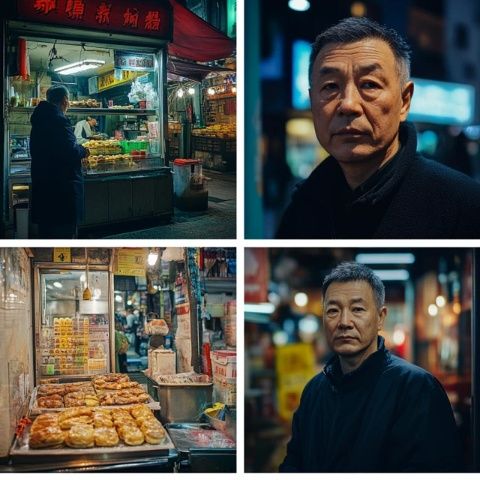 深夜宜賓街頭，小吃店遇神秘食客