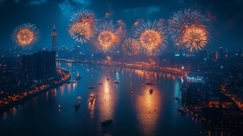 跨年夜各地煙花秀盤點：北上廣深不約而同上演“煙花雨