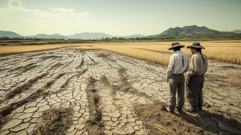 山西呂梁農民面臨嚴重旱災，大春收成受影響