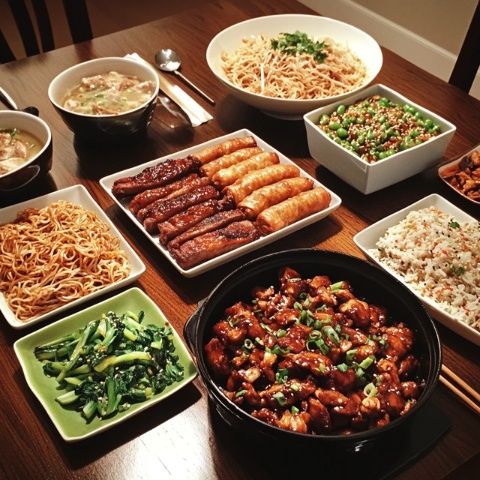 銀川朋友回去前威記做了一頓大餐，他說還是家里吃實在啊！