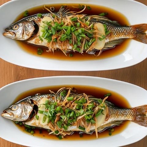 家庭必備蔥香鱸魚，簡單易學的美味佳肴！