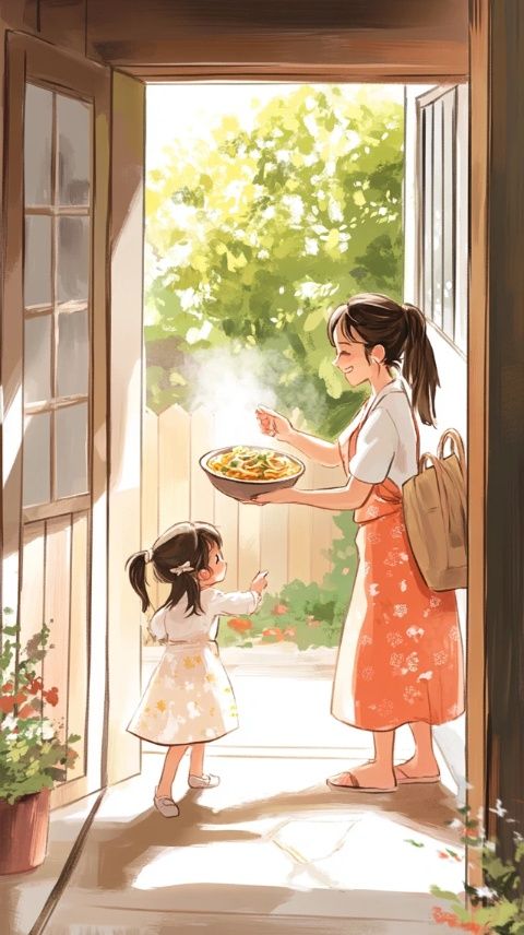 未來(lái)婆婆給我盛了一大碗飯，夾了許多菜，我：這飯量我能吃完？