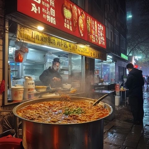 猶記那一年，煙臺(tái)招遠(yuǎn)的幾個(gè)同事去桂林，在這家小店的門(mén)口，有賣(mài)辣椒的攤位