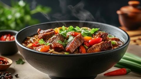 蘭州特色美食：麻辣風味的“八大碗”精選肉品