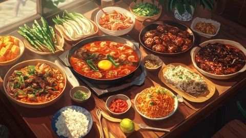 美味佳肴,飄香四溢。