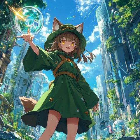 綠云：一位遠親發現廚房里的哭泣聲，原來是一只逃跑的狐仙侍女