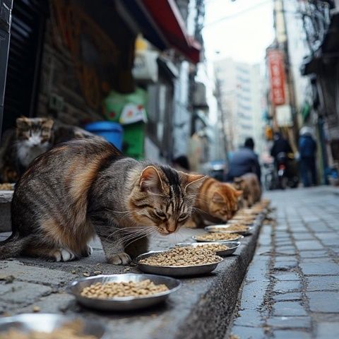 救助流浪貓：貪吃貓美食行動