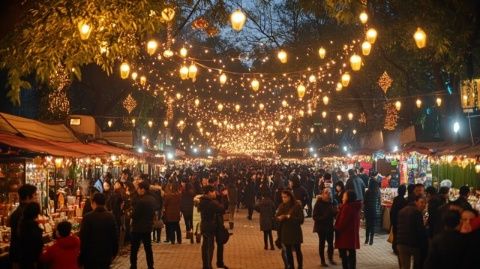 南京三江夜市強(qiáng)勢(shì)回歸！美食與煙火氣在岱山新城頤悅街交織