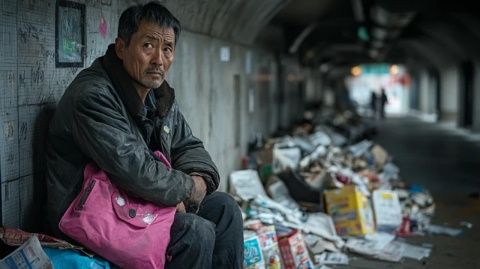 安徽合肥，一45歲男子在工地賣盒飯，10元一份，1天賣800份