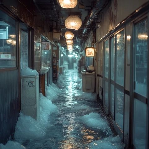 隱藏在巷子里的美味魚店，避雨時的意外發現！