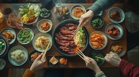 韓劇中的美食大盤點：泡菜、韓國烤肉和石鍋拌飯等。