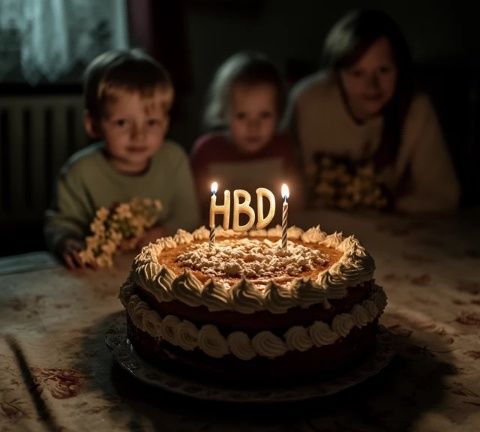 點上蠟燭，生日快樂,這套餐挺好，生日蛋糕都不用給你買了。先來一大口蛋糕