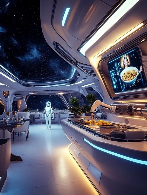 未來感十足的SPACELAB零重力餐廳，科技與美食的完美結合