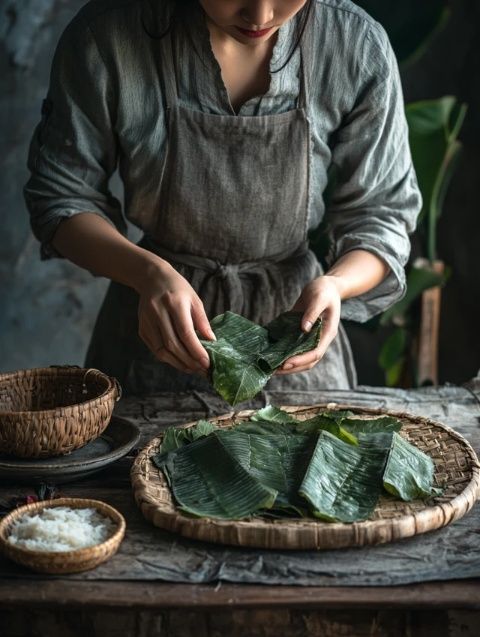 深圳寶安芒不知道什么美食入口，看看這道葉粽氣味清香、口感軟糯、食而不膩