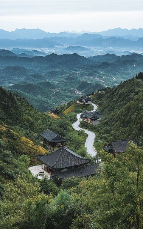 周日游五蓮，自駕線路大旺村-五朵蓮花峰-旺源山莊-胡林村，風(fēng)景如畫