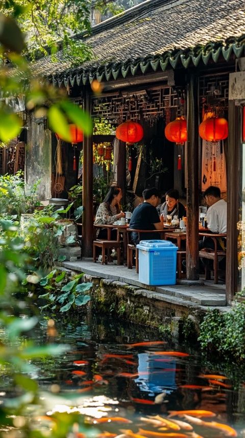 紹興古城：水鄉風光與美食文化的完美融合——紹興醬肉的魅力