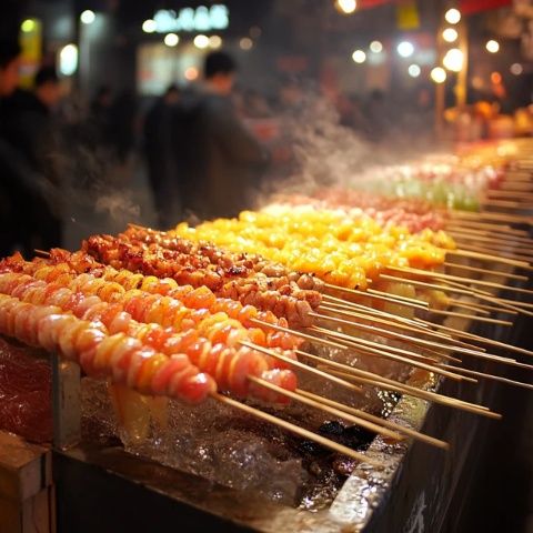 揚州小吃美味四溢：一碟魚蛋、一碗鴨血、幾個羊肉丸