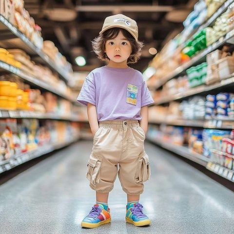 我去逛街帶孩子周末過得很開心！