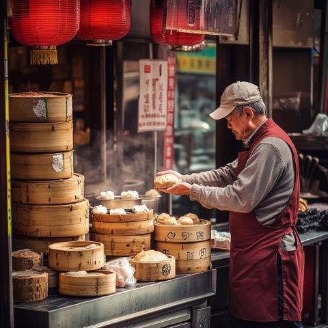 石泉老街美食：鬼谷子臘肉、鼓氣饃和水煎包
