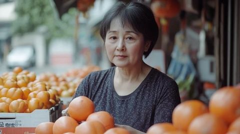 一位五十多歲山東棗莊的劉嫂，無(wú)知識(shí)，無(wú)技術(shù)，到山東煙臺(tái)打工摘蘋果