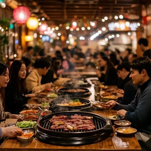 
三亞海棠灣網紅韓式烤肉盛宴：首爾街頭風味，盡享美味狂歡