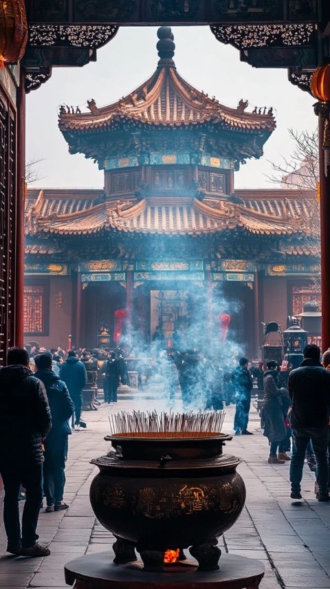 路哥路嫂帶著全家總動員，直奔普陀山祈福去啦！這熟悉的場景，簡直是年度保留節目！