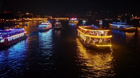 福建省南平市延平區(qū)：春節(jié)里的三江匯流囗燈光秀，一場(chǎng)視覺(jué)與情感的盛宴