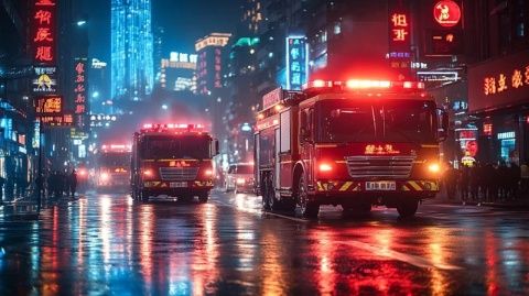 溫州大學城南柳小吃街發生火災