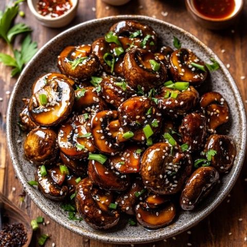 孤獨的美食家靈感之蒜香烤蘑菇：簡易步驟打造五郎大叔風味盛宴