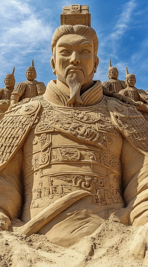 據說萬全準備張家口今年弄了一個古城，今天帶我娘、我哥還有老公四個來萬全古城