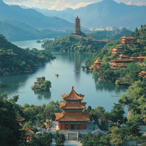 走進頤和園，遨游四大部洲